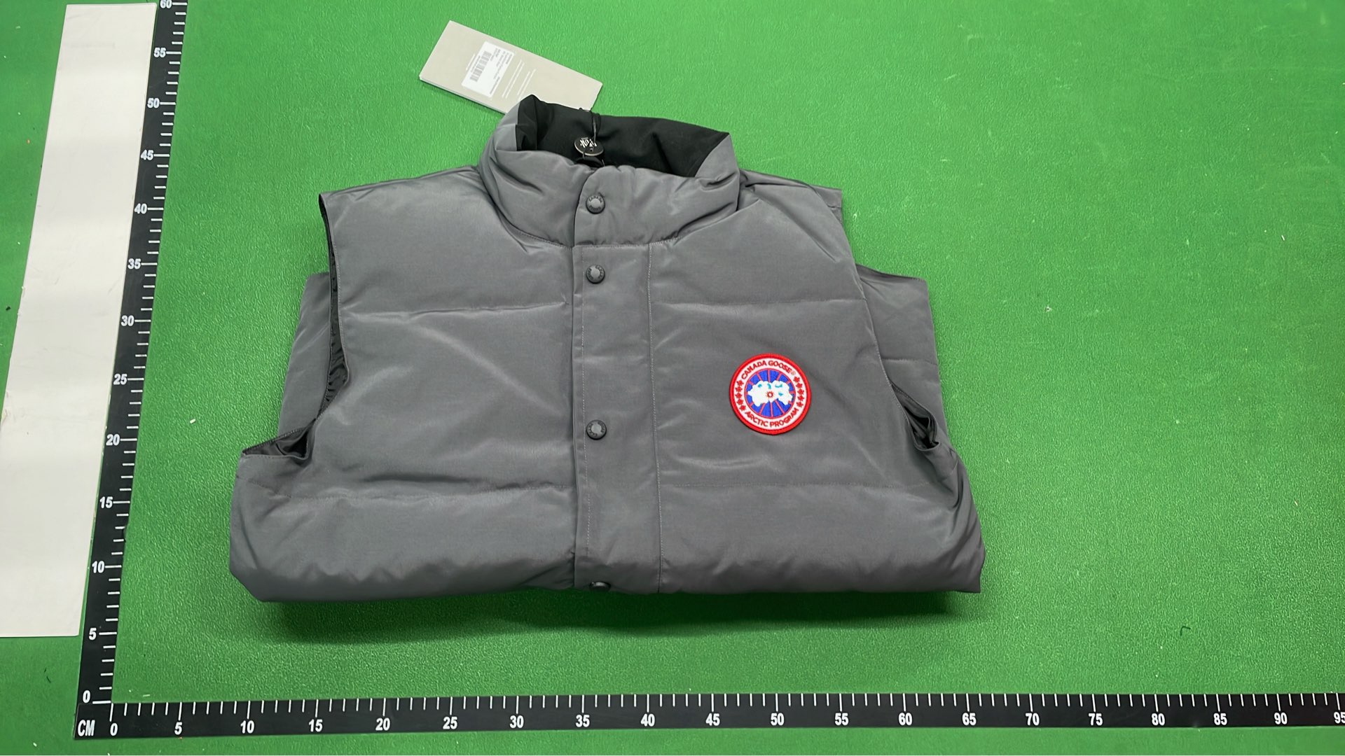 Canada Goose Men's Down Vest - Grey Puffer Vest with Logo