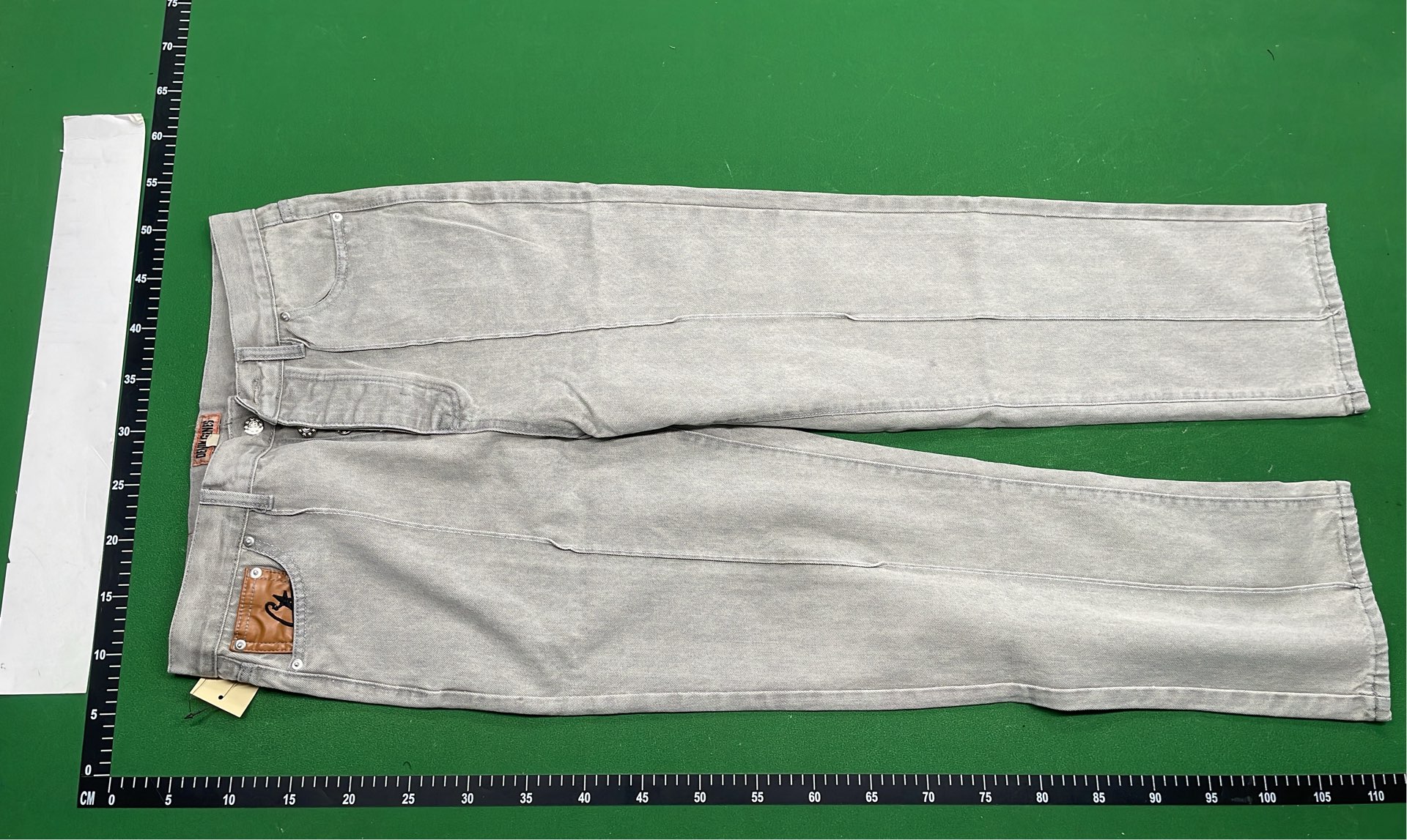 Gray Denim Jacket and Pants Set for Men