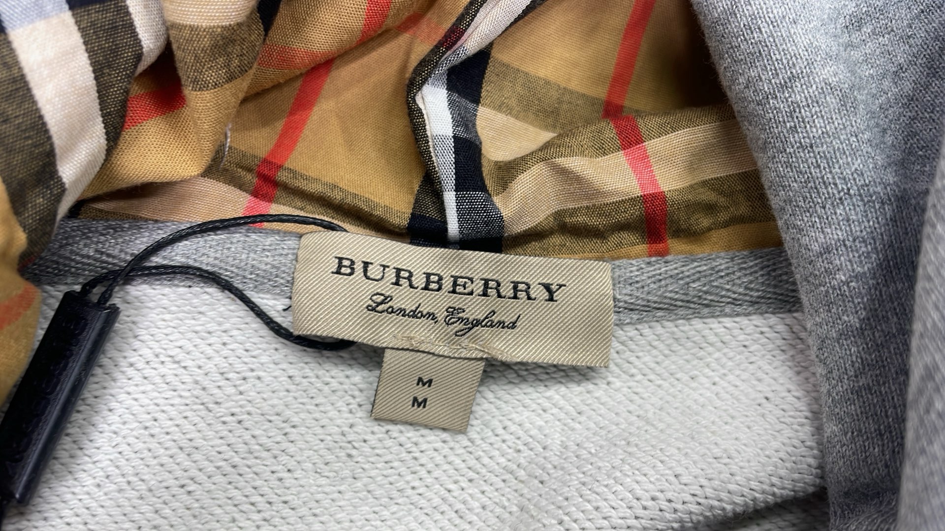 Burberry Hoodie with Iconic Check Lining