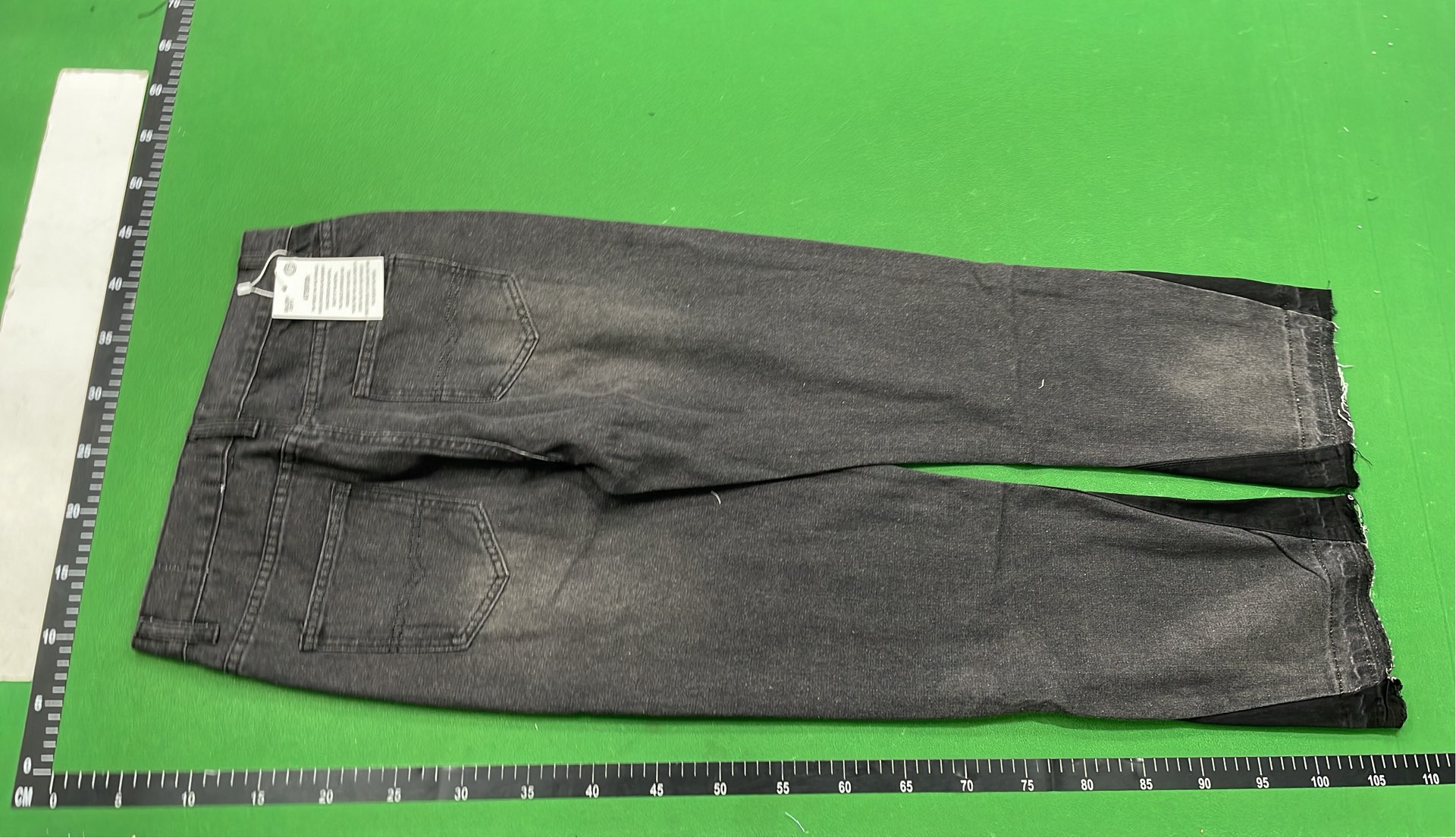 Black Paint Splatter Denim Pants