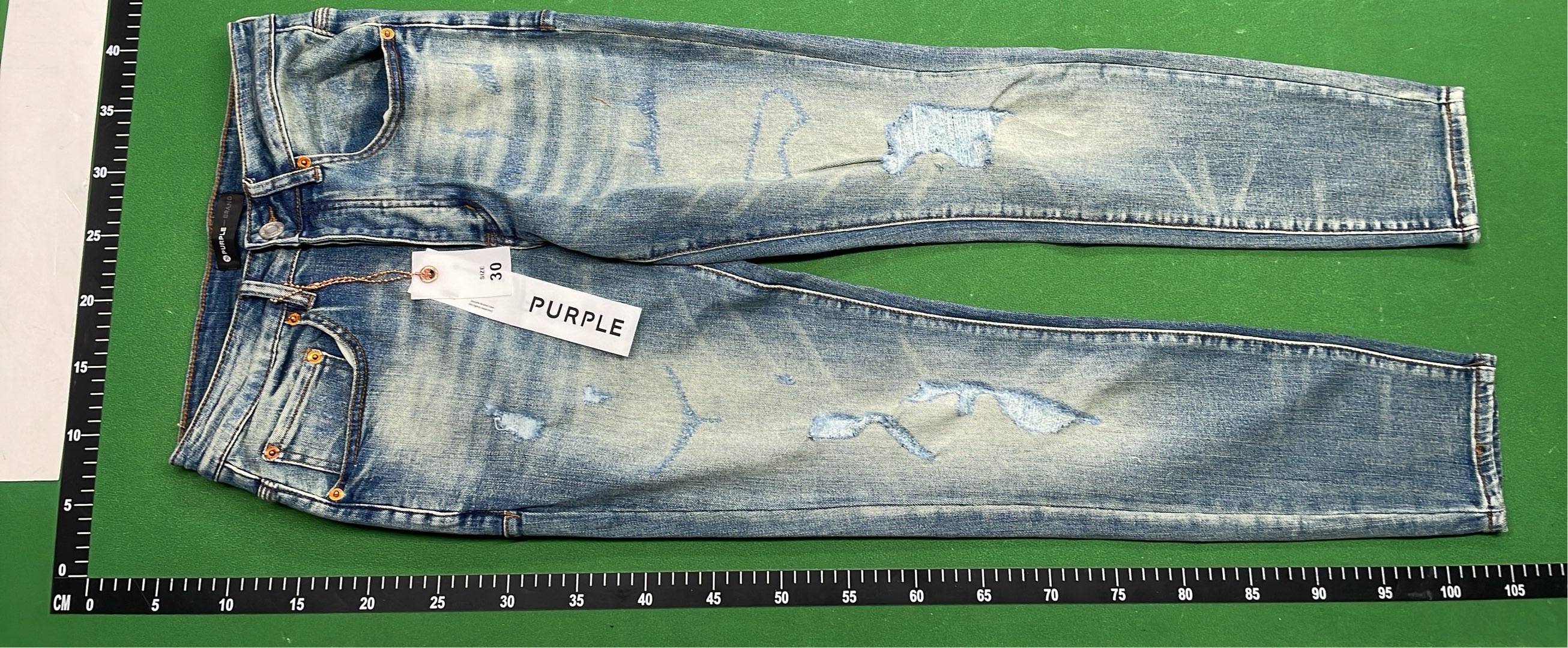 Ripped Distressed Denim Jeans for Men - Fashionable Slim Fit Blue Black