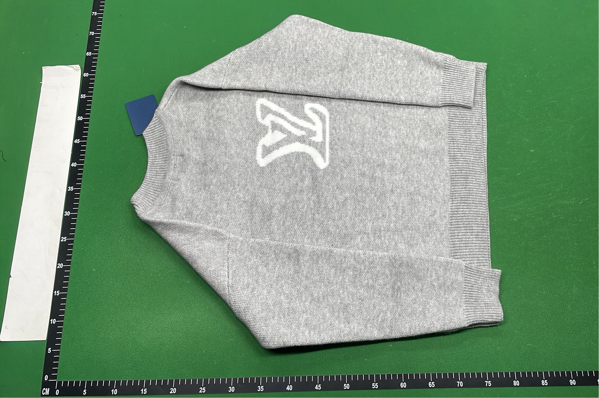 Louis Vuitton LV Logo Knit Sweater in Gray and Black