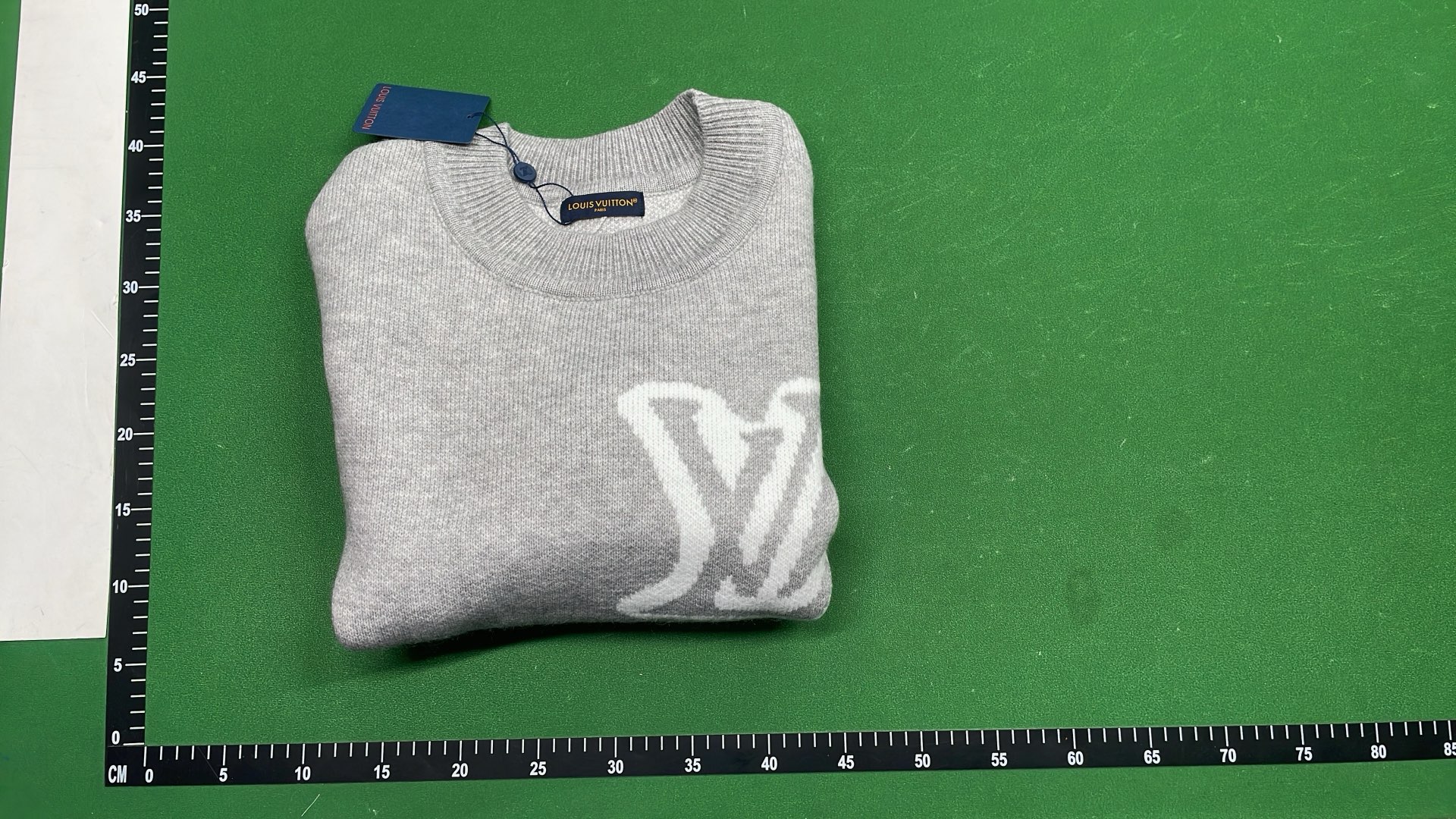 Louis Vuitton LV Logo Knit Sweater in Gray and Black