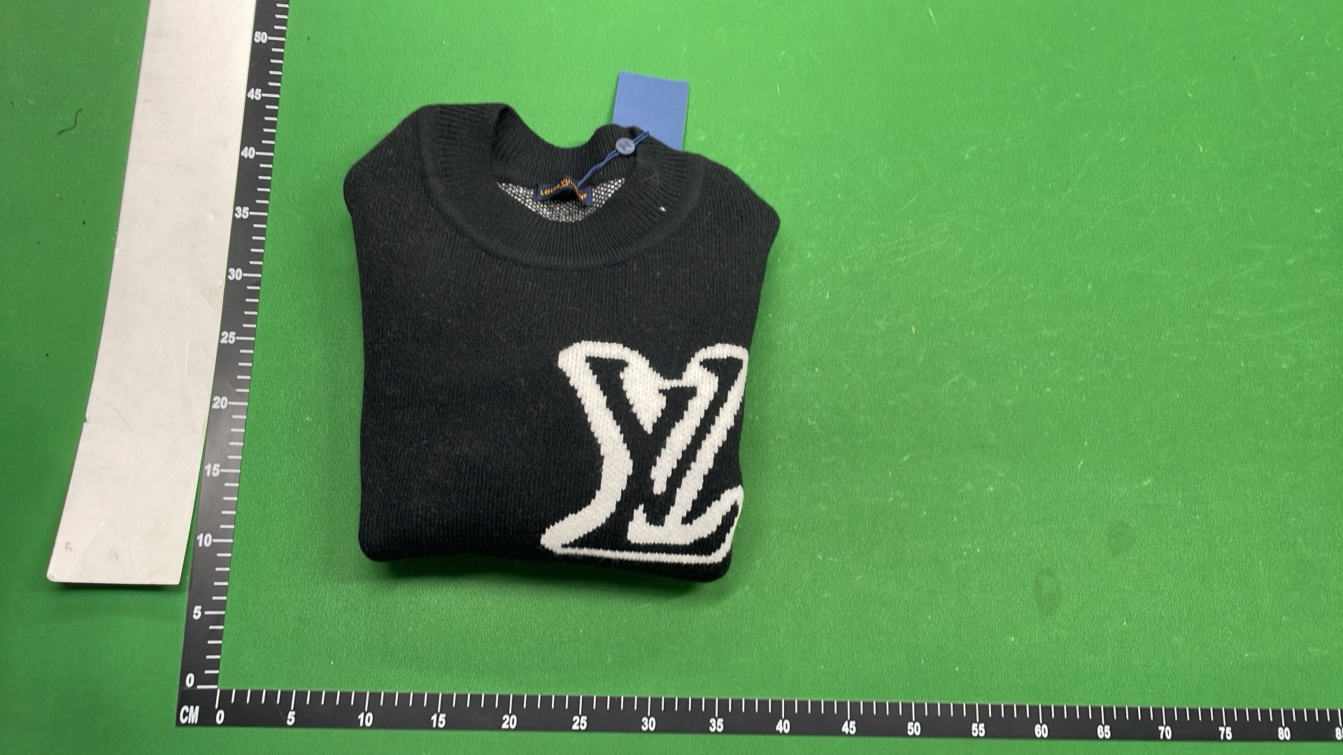 Louis Vuitton LV Logo Knit Sweater in Gray and Black