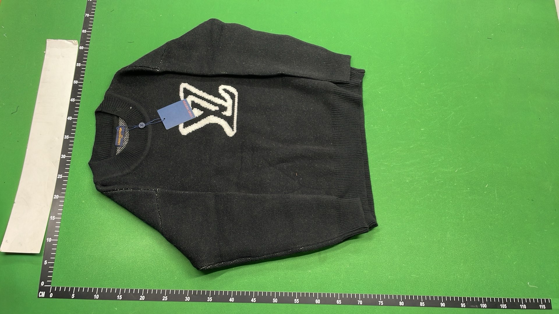 Louis Vuitton LV Logo Knit Sweater in Gray and Black