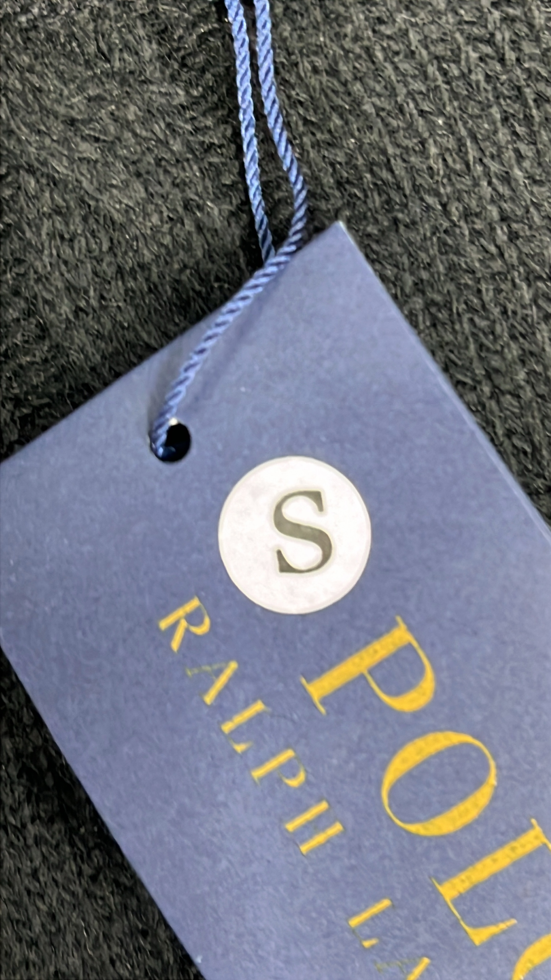 Men's Navy Cable Knit Sweater with Pony Logo