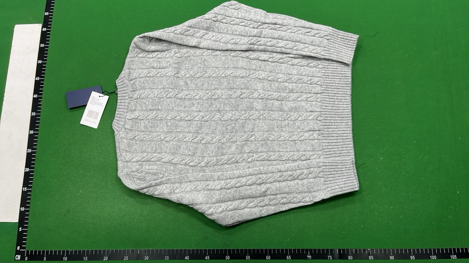 Men's Navy Cable Knit Sweater with Pony Logo