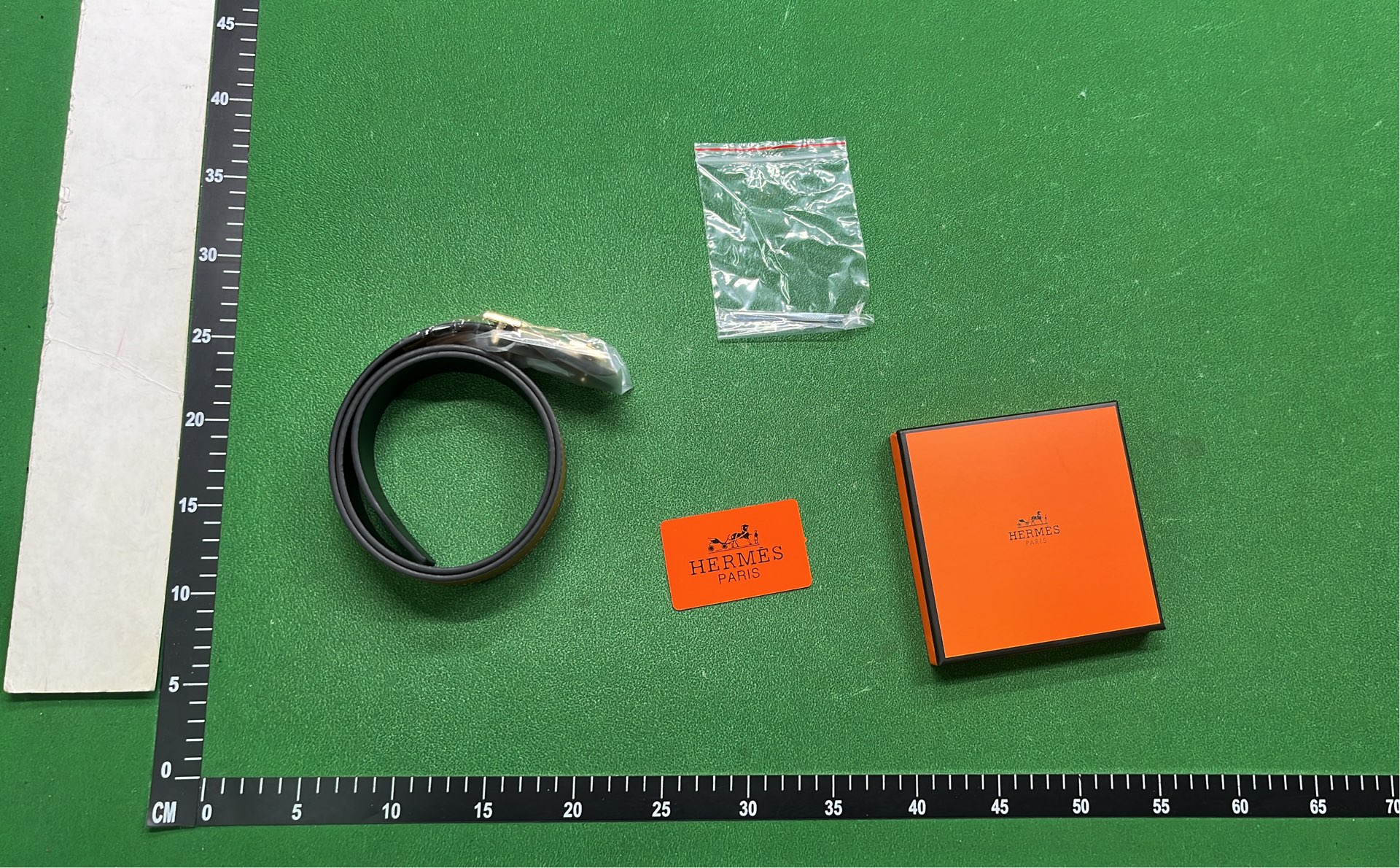 Herm&egrave;s H Belt in Black Leather with Silver and Gold Buckles