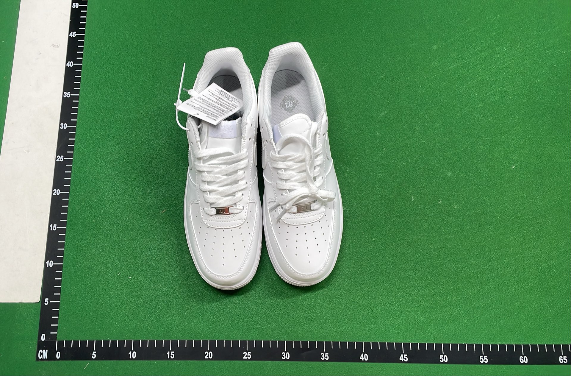 Nike Air Force 1 Black Gold Swoosh Low Top Sneakers