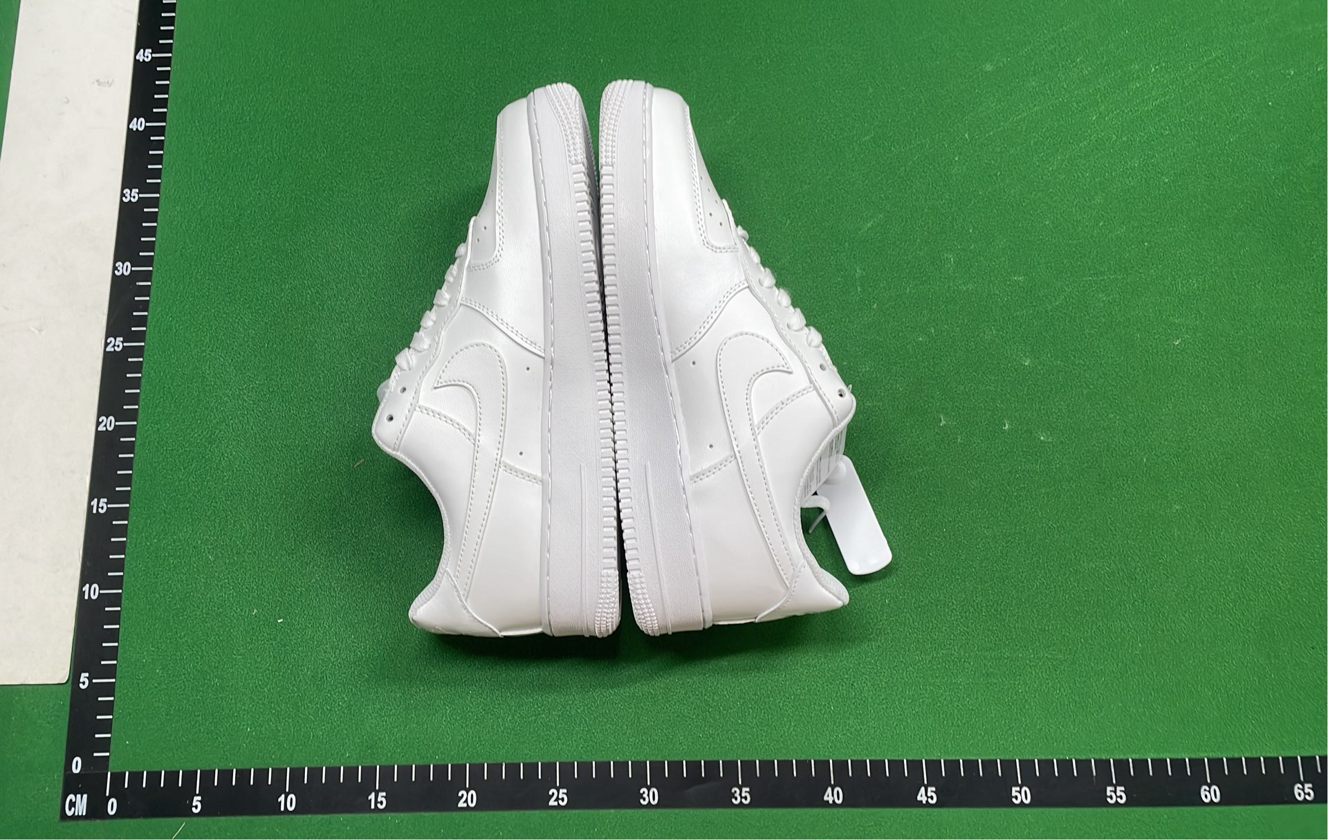 Nike Air Force 1 Black Gold Swoosh Low Top Sneakers