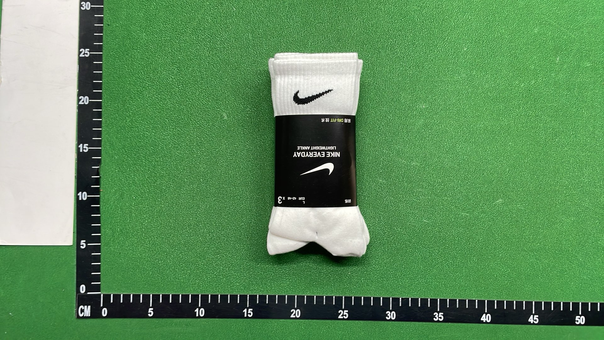 Nike Everyday Lightweight Ankle Socks - White and Black Pure Cotton
