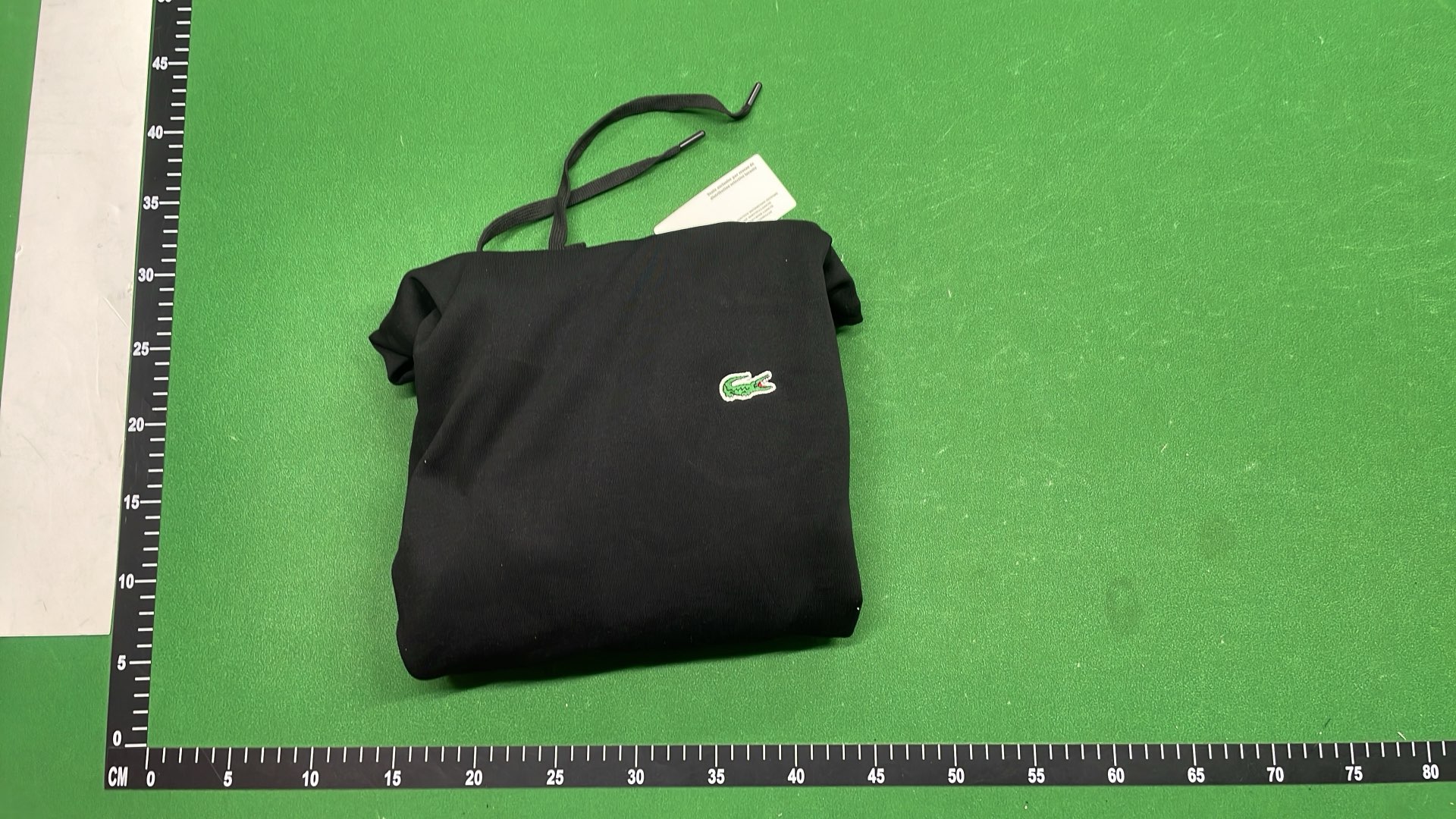 Lacoste Black Sweatshirt with Crocodile Logo