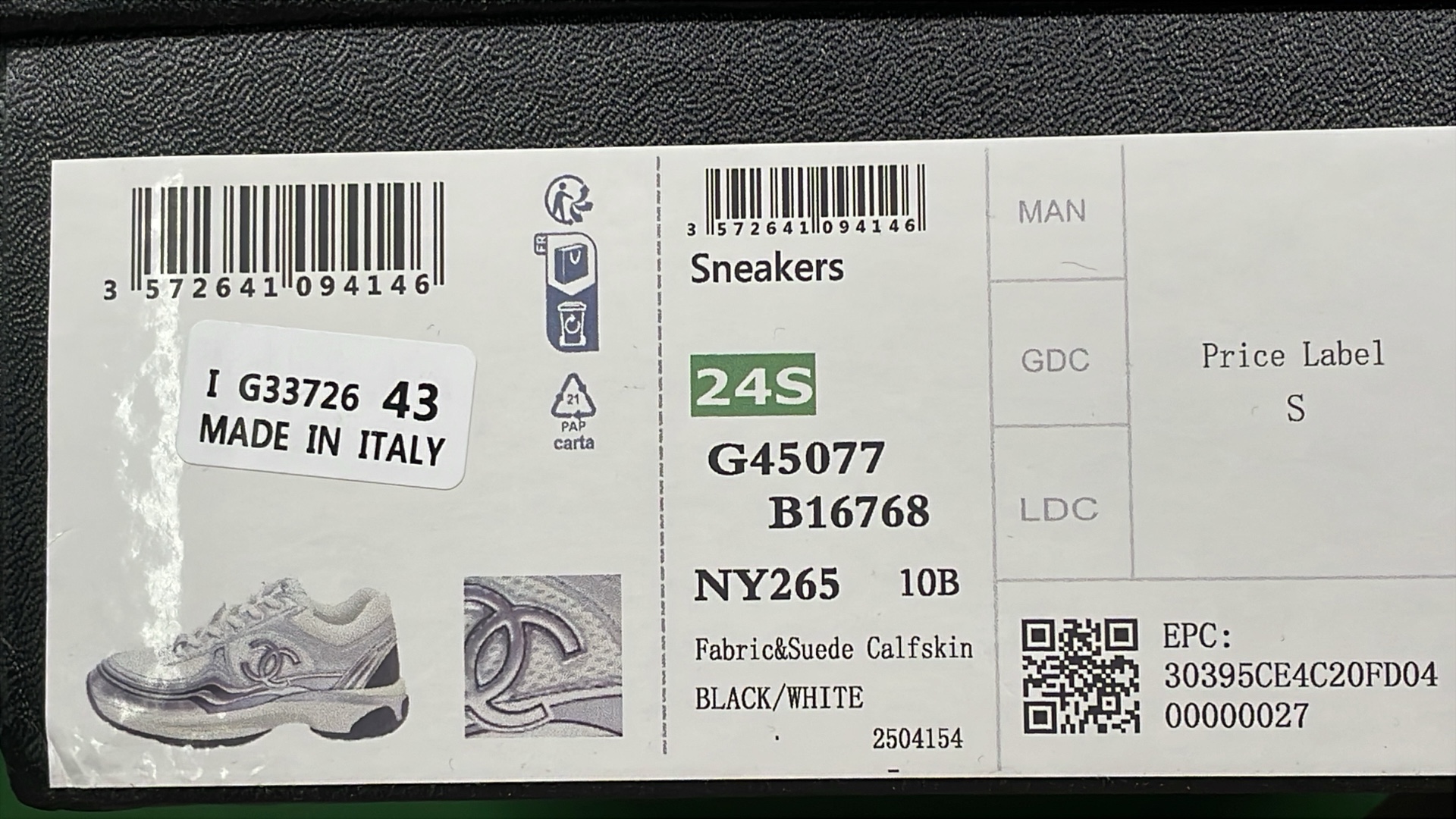 Chanel Silver Sneakers with CC Logo - Luxury Fashion Shoes