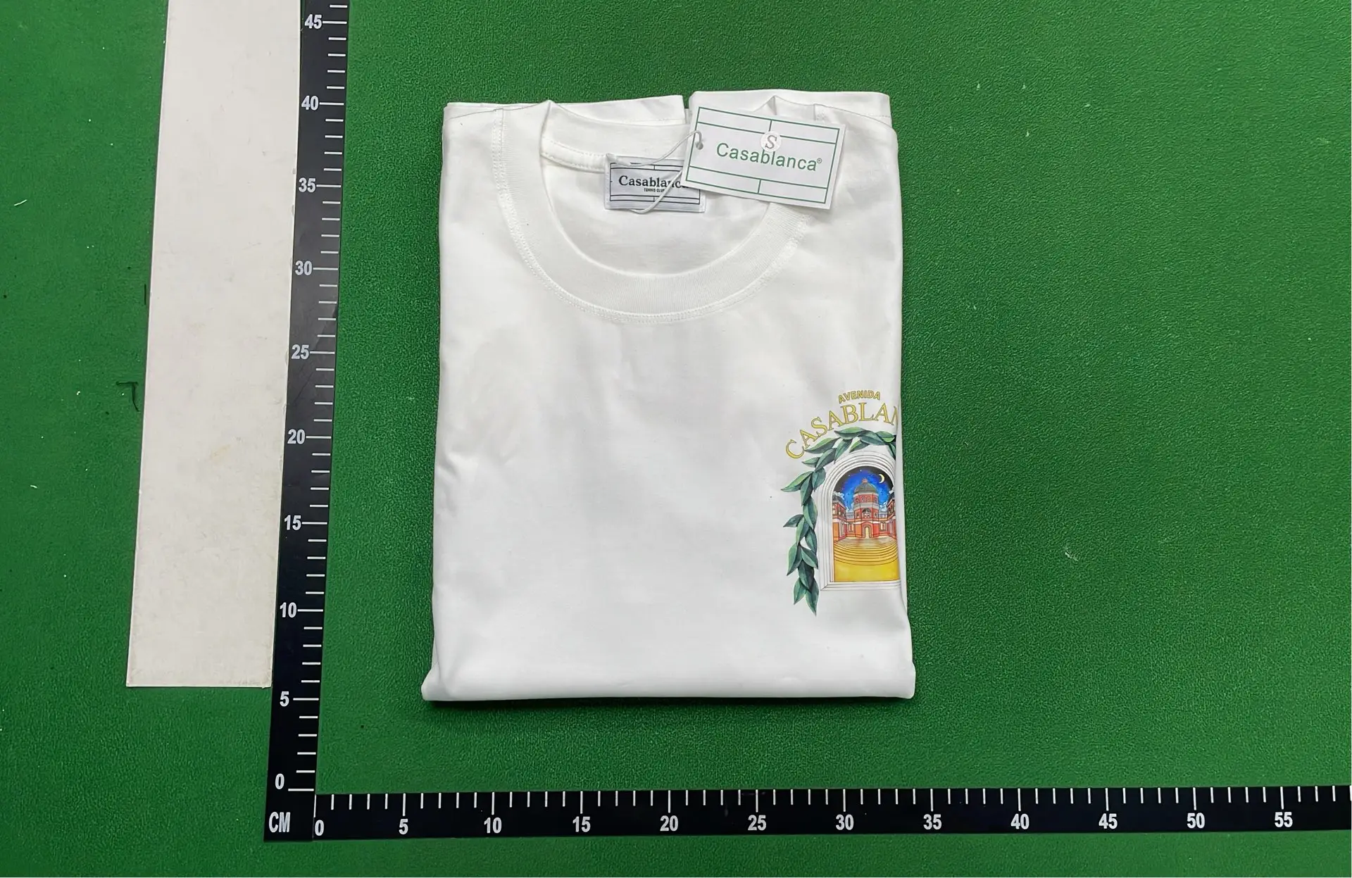 1:1 Batch CASABLANCA T-shirt  in the Best OopBuy Spreadsheet QC photos