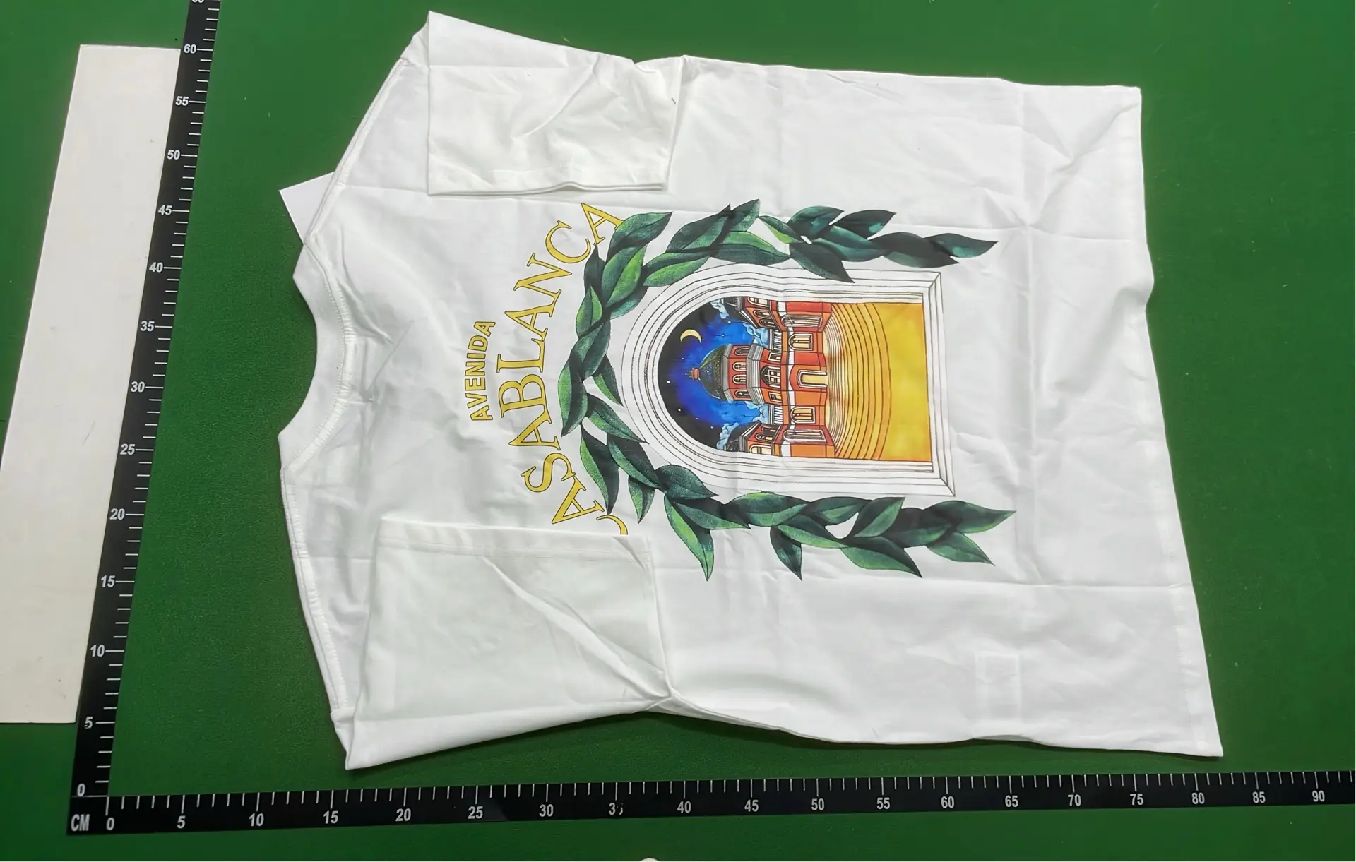1:1 Batch CASABLANCA T-shirt  in the Best OopBuy Spreadsheet QC photos