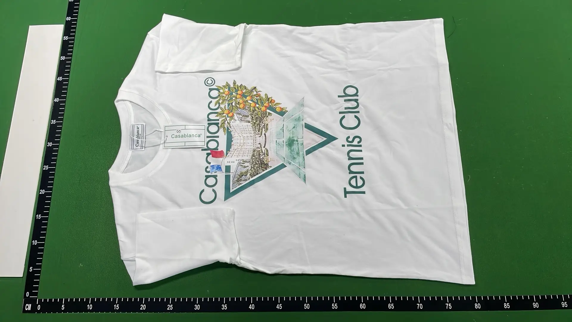 1:1 Batch CASABLANCA T-shirt  in the Best OopBuy Spreadsheet QC photos
