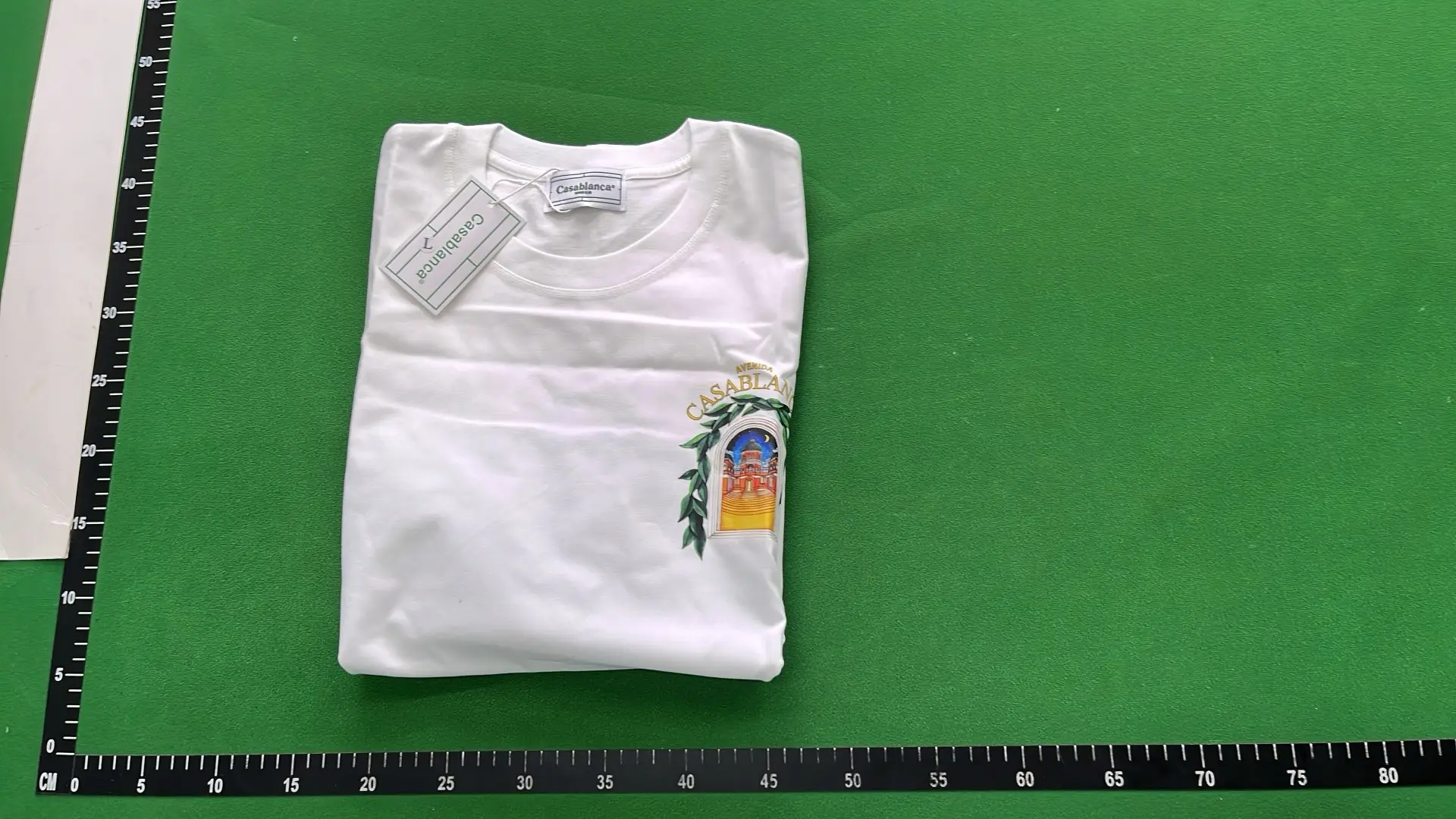 1:1 Batch CASABLANCA T-shirt  in the Best OopBuy Spreadsheet QC photos