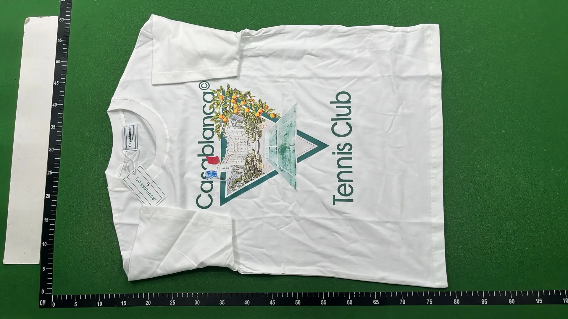 1:1 Batch CASABLANCA T-shirt  in the Best OopBuy Spreadsheet QC photos