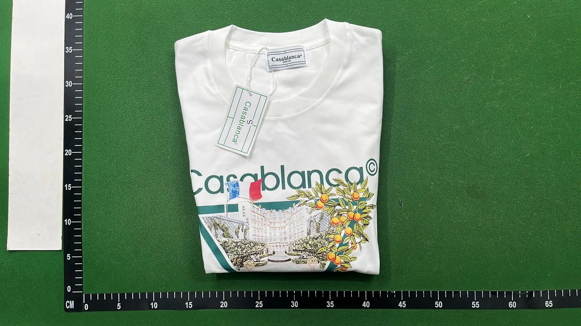 1:1 Batch CASABLANCA T-shirt  in the Best OopBuy Spreadsheet QC photos
