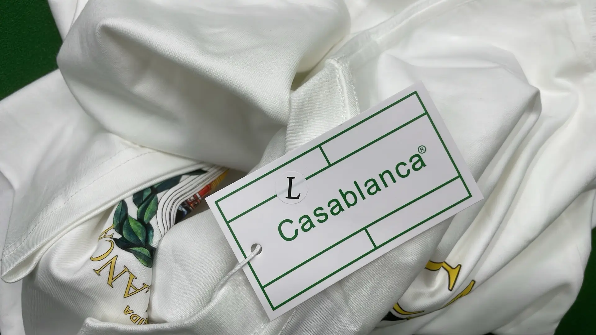 1:1 Batch CASABLANCA T-shirt  in the Best OopBuy Spreadsheet QC photos