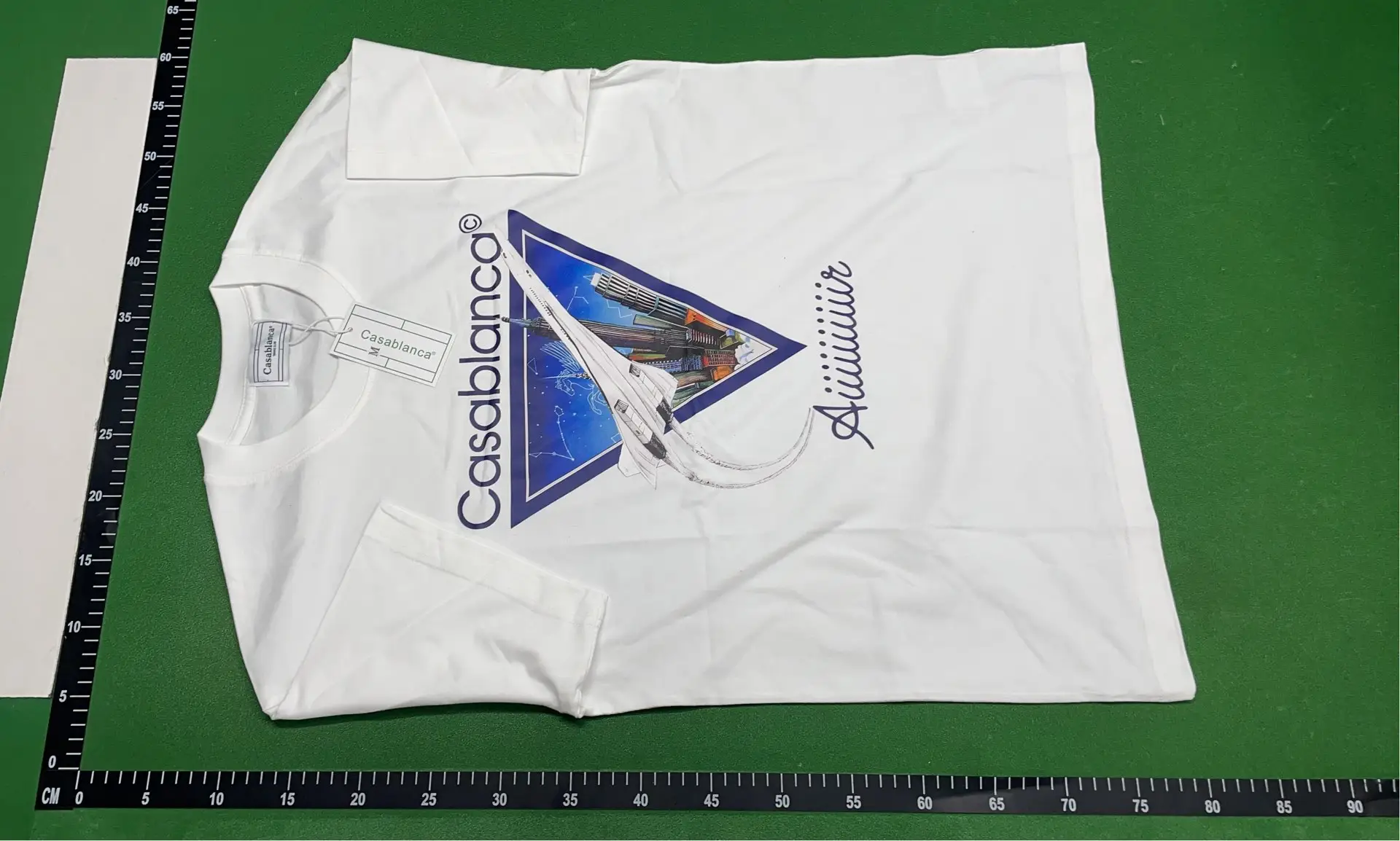1:1 Batch CASABLANCA T-shirt  in the Best OopBuy Spreadsheet QC photos