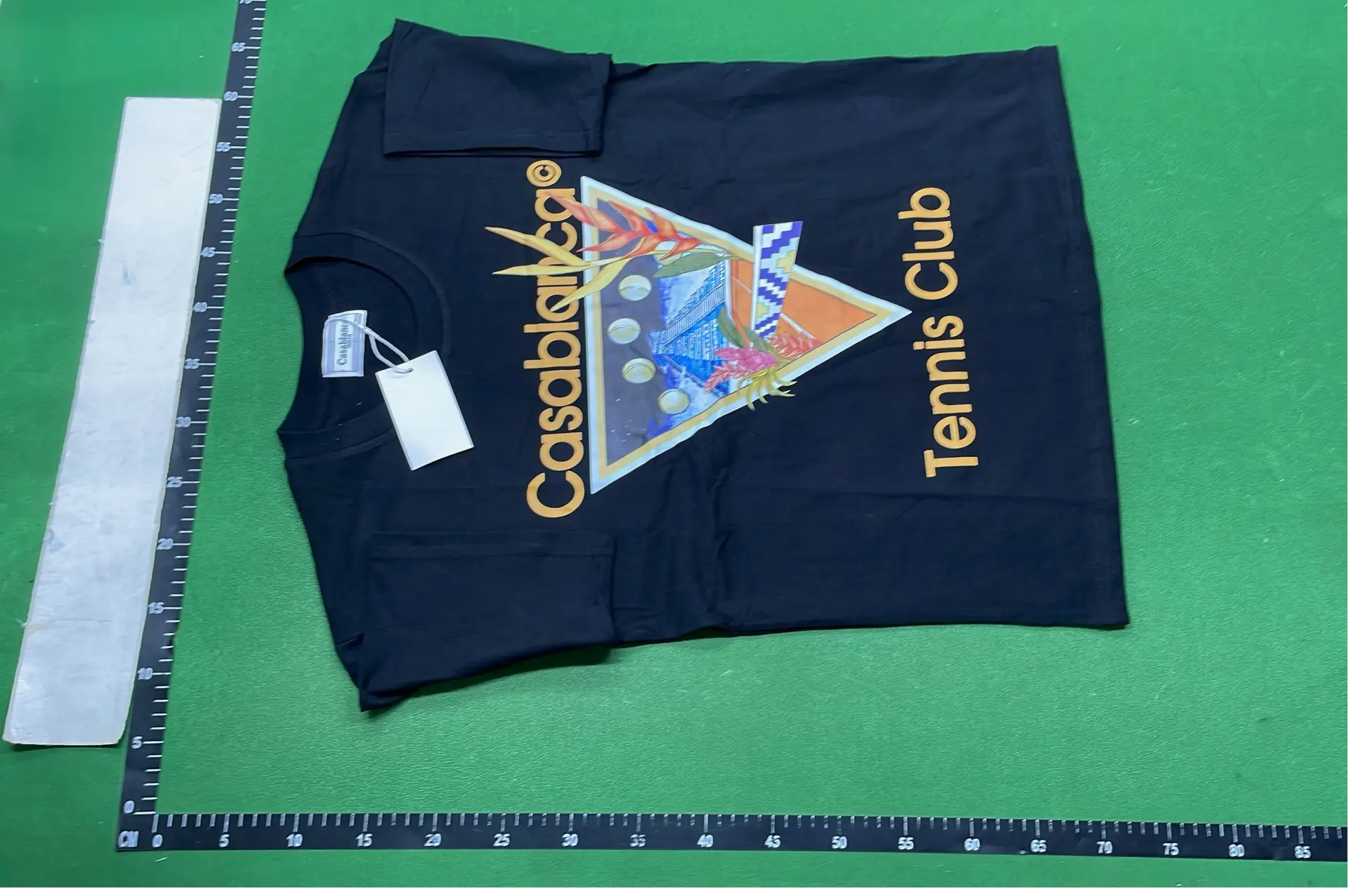 1:1 Batch CASABLANCA T-shirt  in the Best OopBuy Spreadsheet QC photos