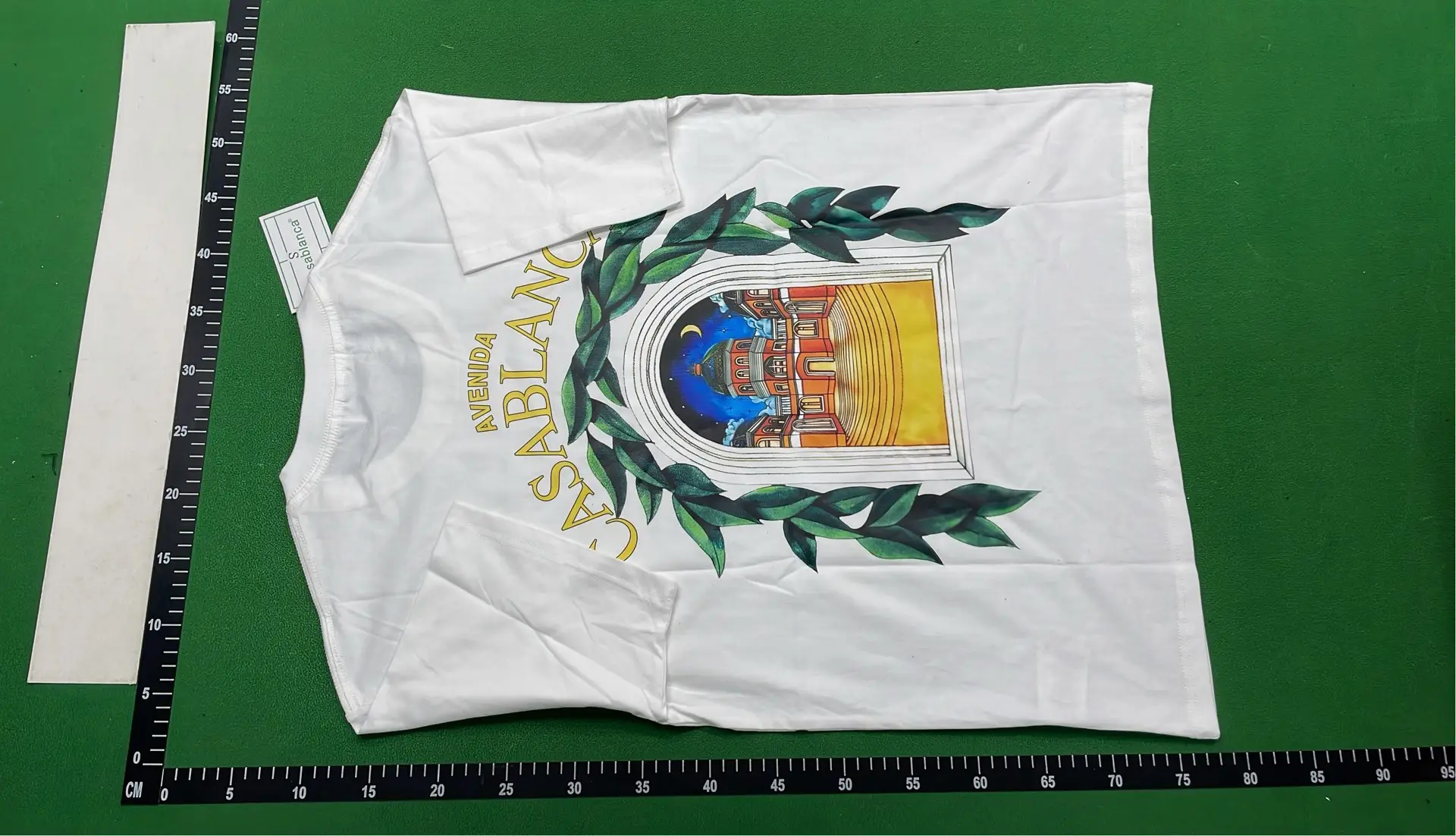 1:1 Batch CASABLANCA T-shirt  in the Best OopBuy Spreadsheet QC photos