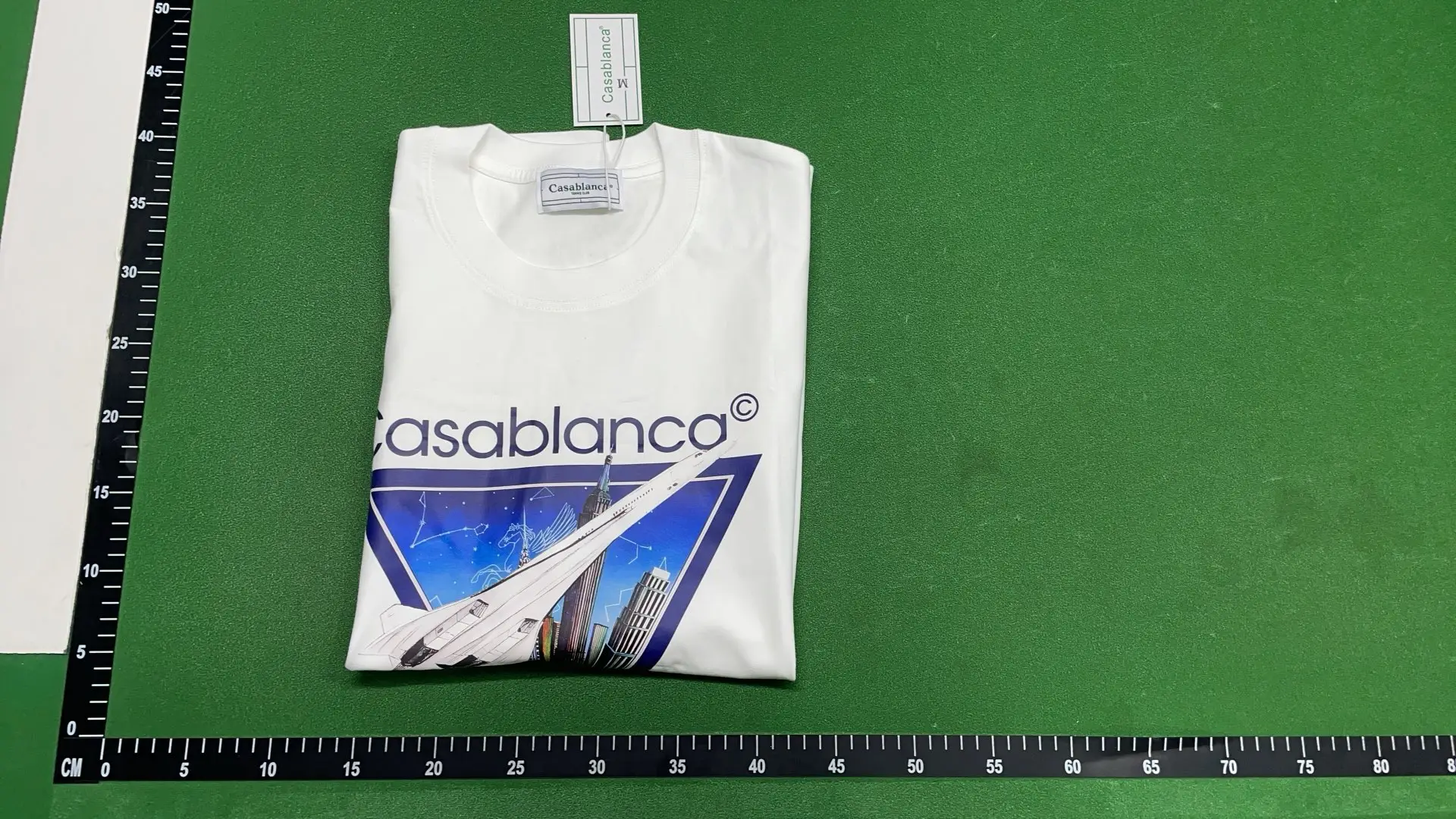 1:1 Batch CASABLANCA T-shirt  in the Best OopBuy Spreadsheet QC photos