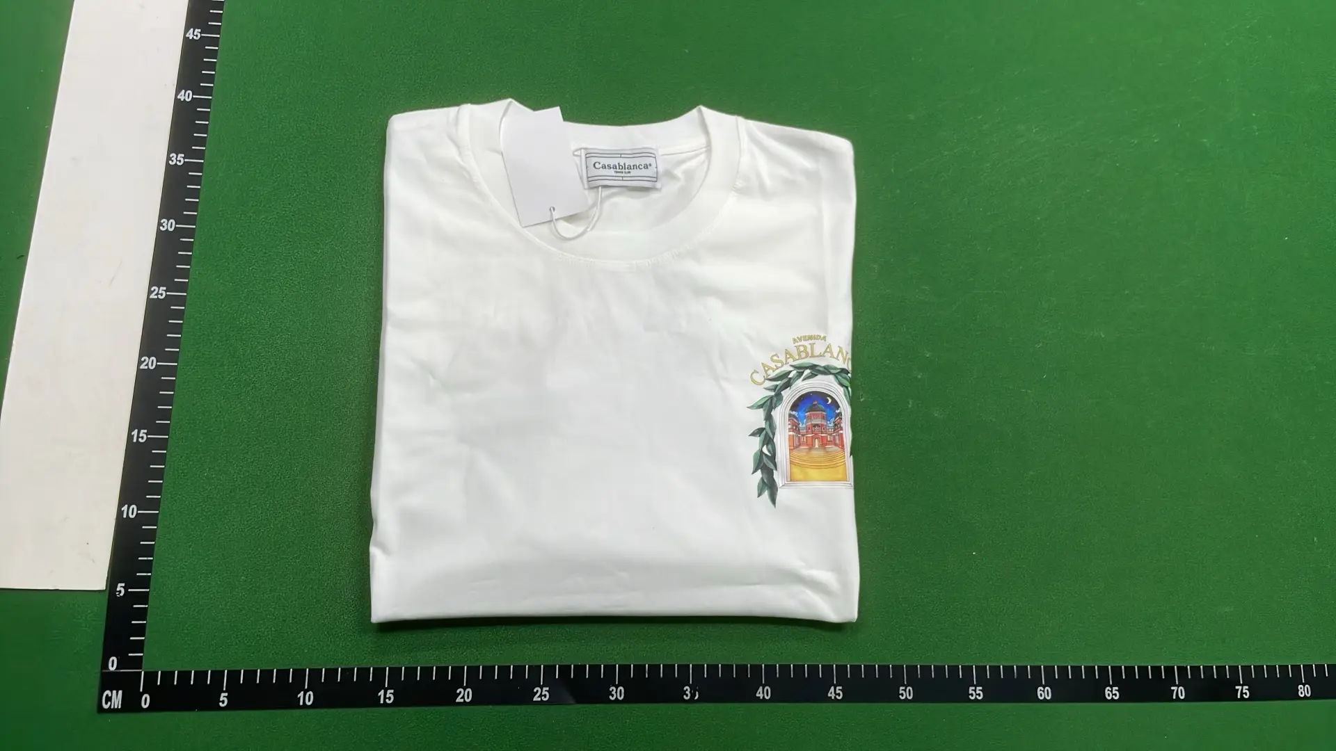 1:1 Batch CASABLANCA T-shirt  in the Best OopBuy Spreadsheet QC photos