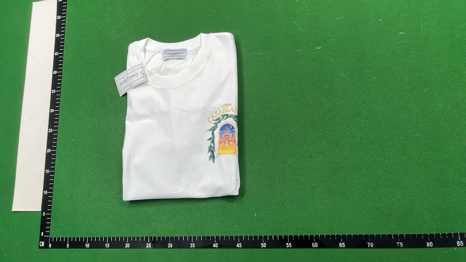 1:1 Batch CASABLANCA T-shirt  in the Best OopBuy Spreadsheet QC photos