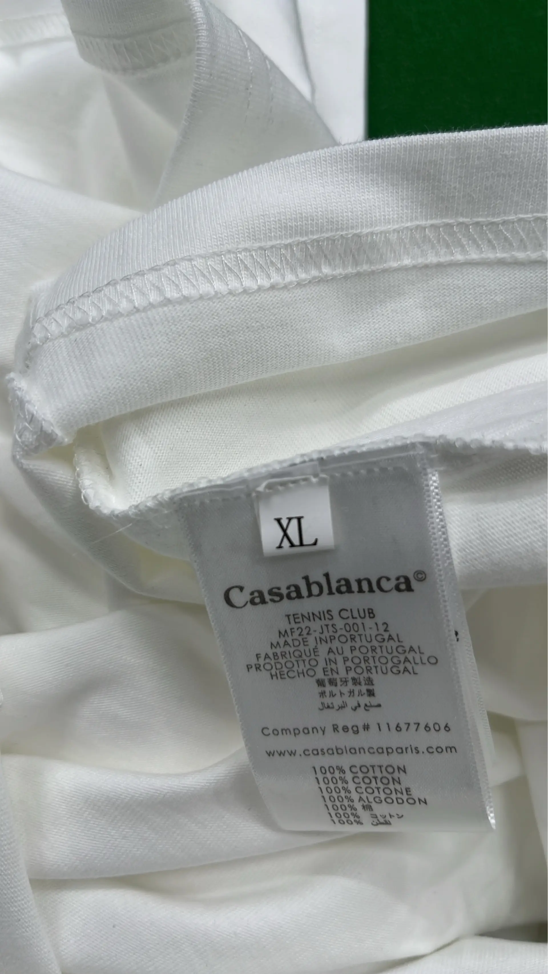 1:1 Batch CASABLANCA T-shirt  in the Best OopBuy Spreadsheet QC photos