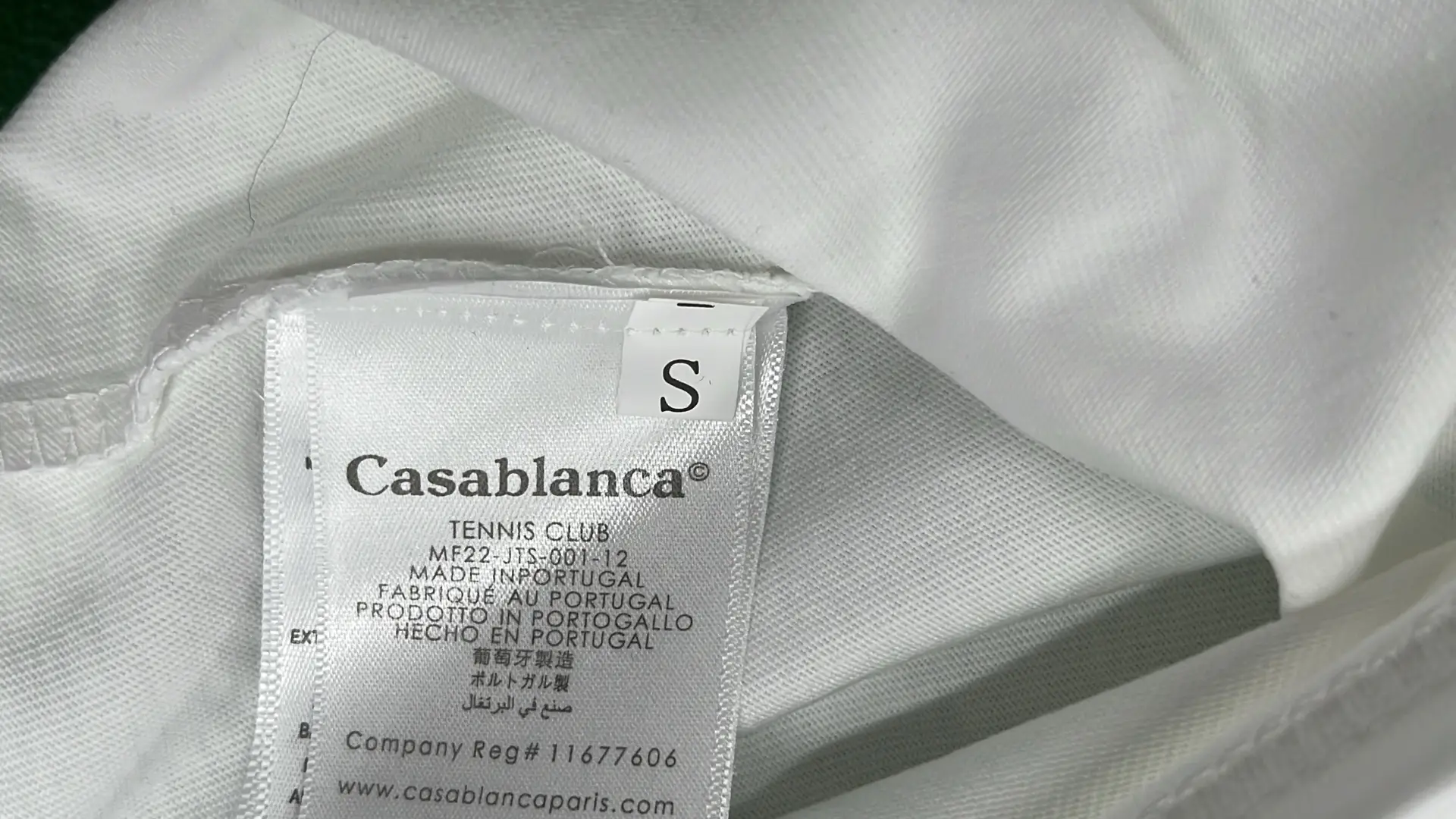 1:1 Batch CASABLANCA T-shirt  in the Best OopBuy Spreadsheet QC photos
