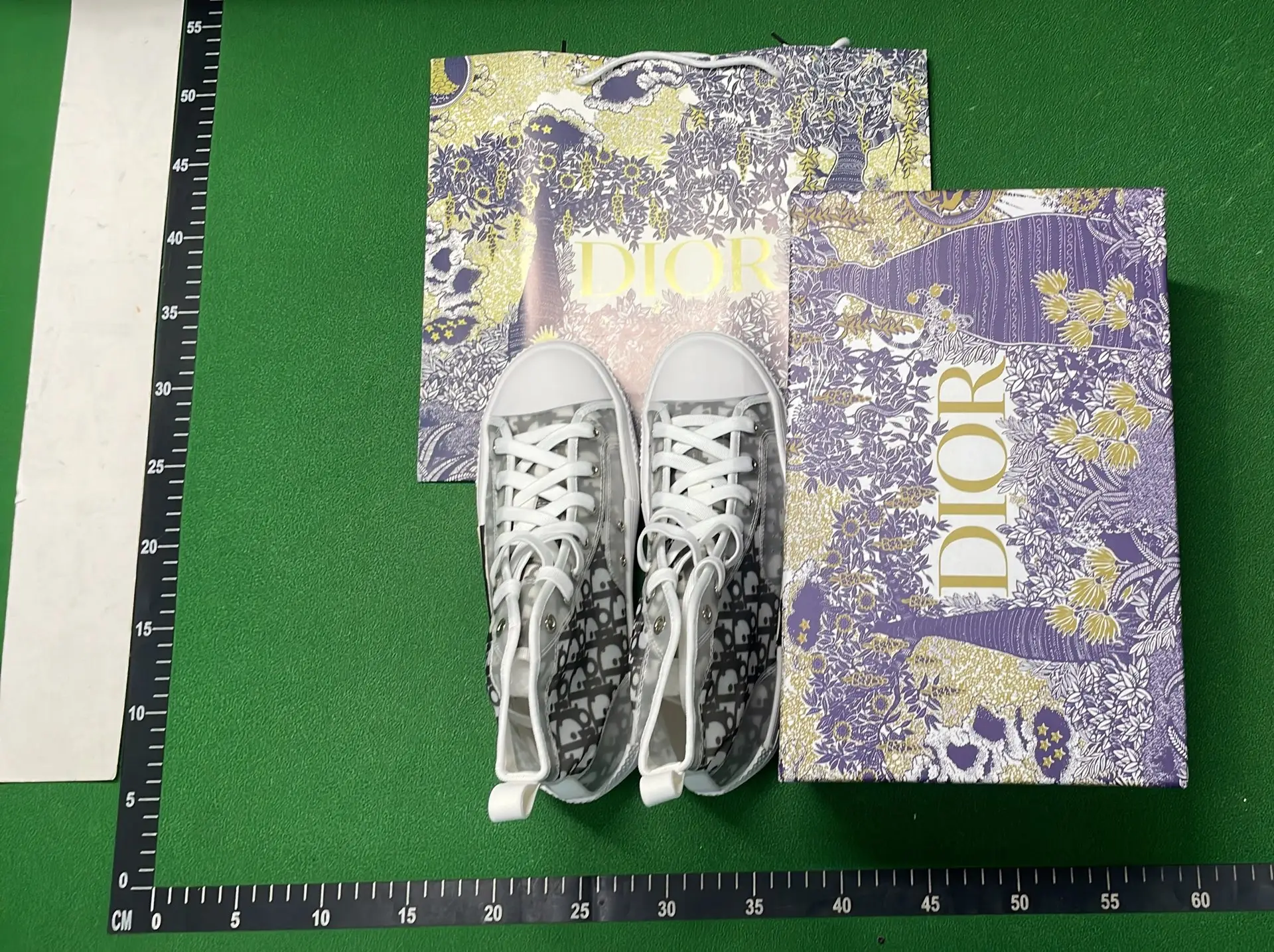  🔥1:1 batch D home high top shoes breathable canvas shoes white shoes，flat bottom printed letter sports shoes – QC photos preview | CnFans  | 7528699318