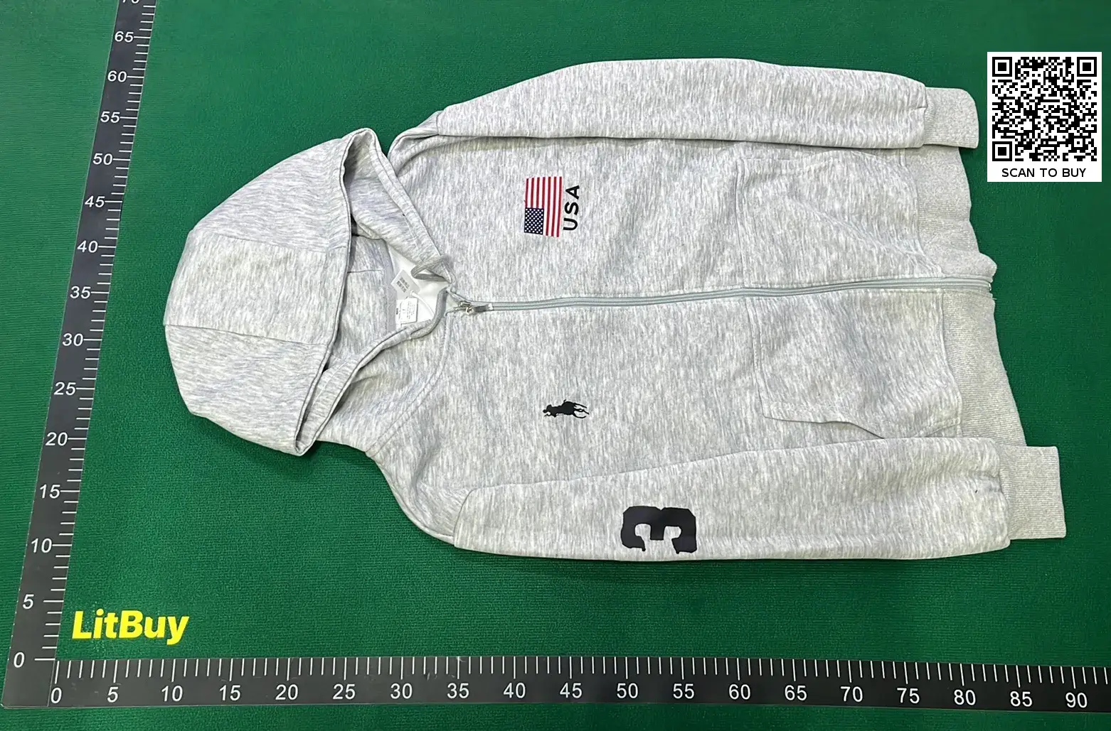 3D Print Zip-Up Sweatshirt  in the Best OopBuy Spreadsheet QC photos