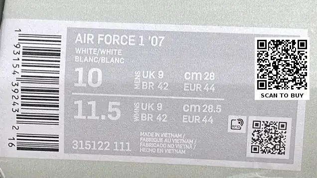 Nike Air Force 1 (20+)  in the Best OopBuy Spreadsheet QC photos