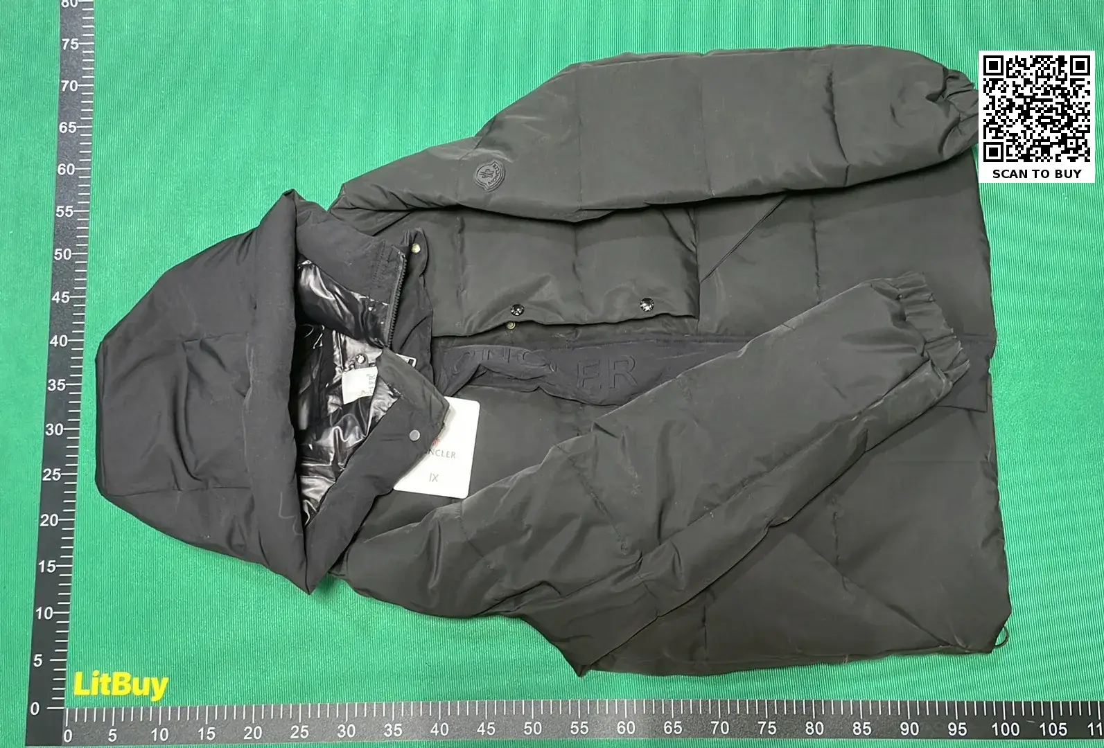 Mon Color blocked short down jacket-L  in the Best OopBuy Spreadsheet QC photos