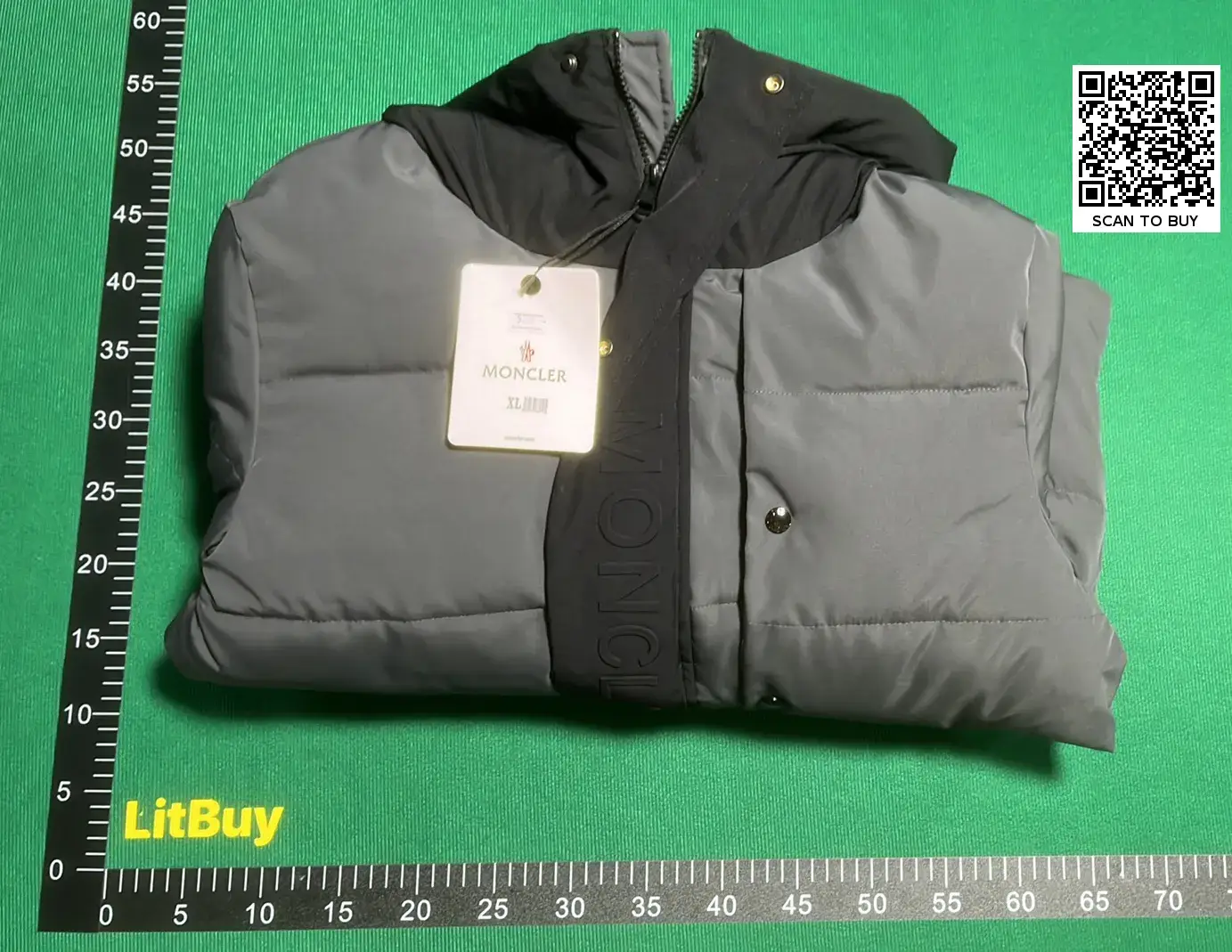 Mon Color blocked short down jacket-L  in the Best OopBuy Spreadsheet QC photos
