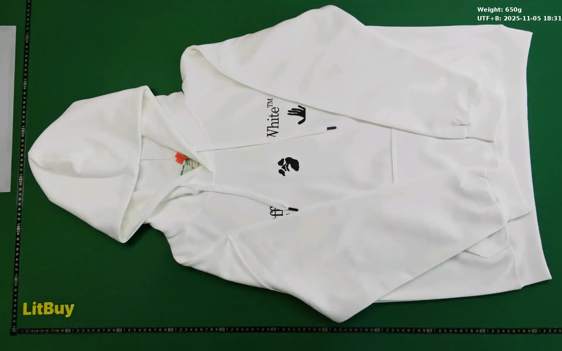 Off-White Hoodie （5+）  in the Best OopBuy Spreadsheet QC photos