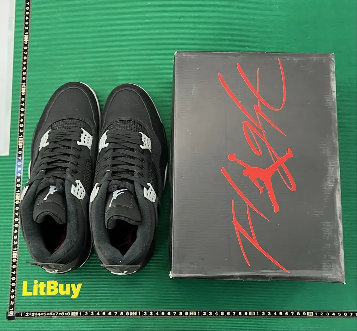 🔥1:1 batch Jordan Air Jordan 4 Retro"Bred Reimagined"  in the Best OopBuy Spreadsheet QC photos