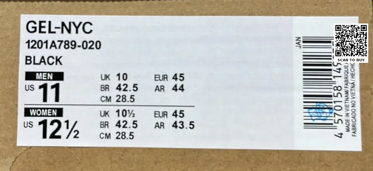 1:1 Batch Asics GEL-NYCshoes  in the Best OopBuy Spreadsheet QC photos