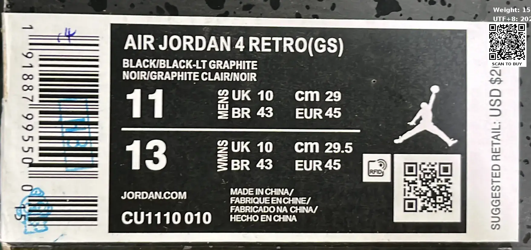  🔥1:1 batch Air Jordan 4 black cat brick by brick retro 4C shoes((34 Color) – QC photos preview | CnFans  | 7583199302