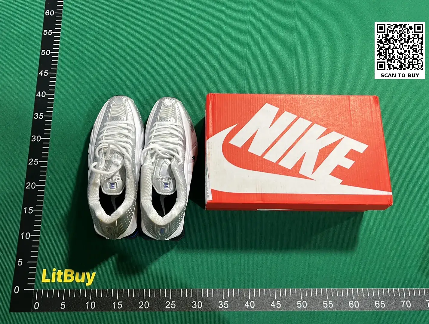 🔥1:1 batch Nike Shox R4&ldquo;White/Volt&rdquo;  in the Best OopBuy Spreadsheet QC photos