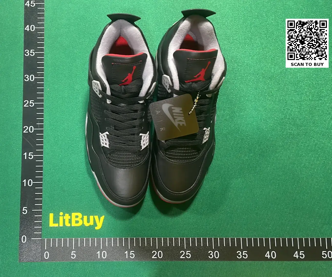 🔥1:1 batch Jordan Air Jordan 4 Retro"Bred Reimagined"  in the Best OopBuy Spreadsheet QC photos