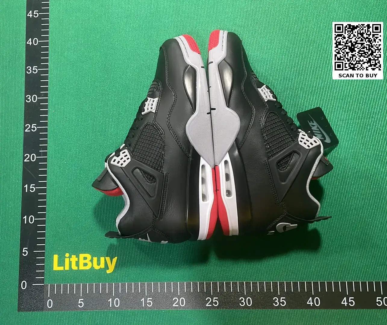 🔥1:1 batch Jordan Air Jordan 4 Retro"Bred Reimagined"  in the Best OopBuy Spreadsheet QC photos