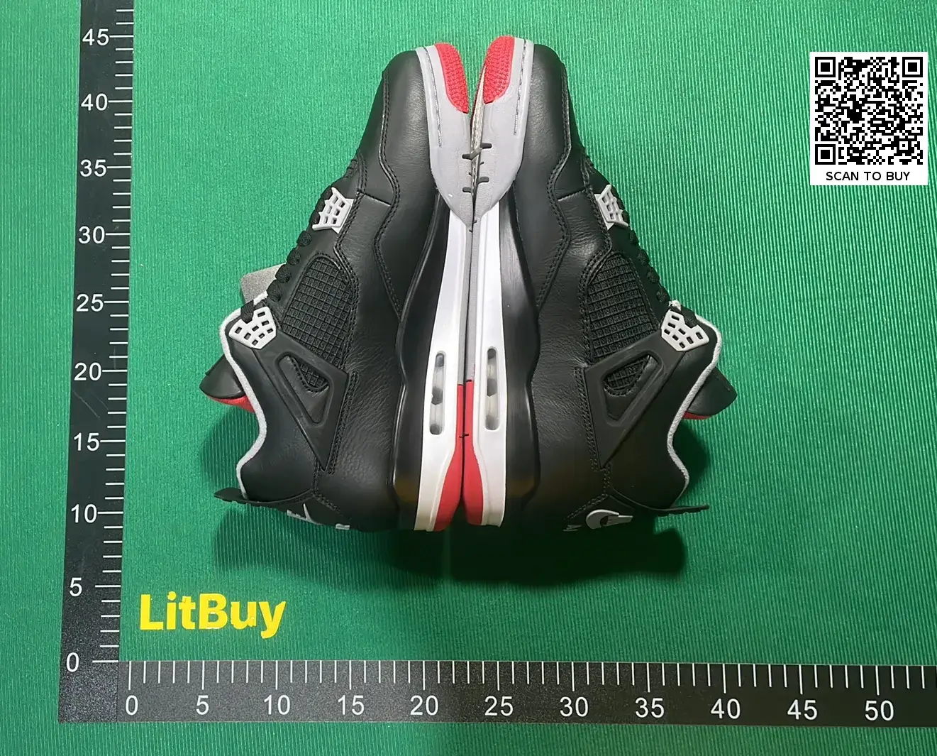 🔥1:1 batch Jordan Air Jordan 4 Retro"Bred Reimagined"  in the Best OopBuy Spreadsheet QC photos
