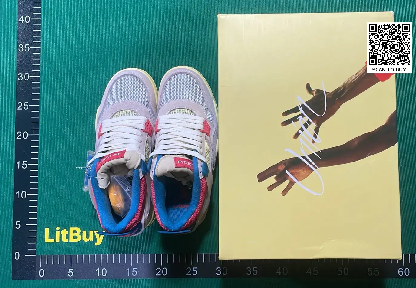 🔥1:1 batch Union x Jordan Air Jordan 4 4 retro sp"quava ice"  in the Best OopBuy Spreadsheet QC photos