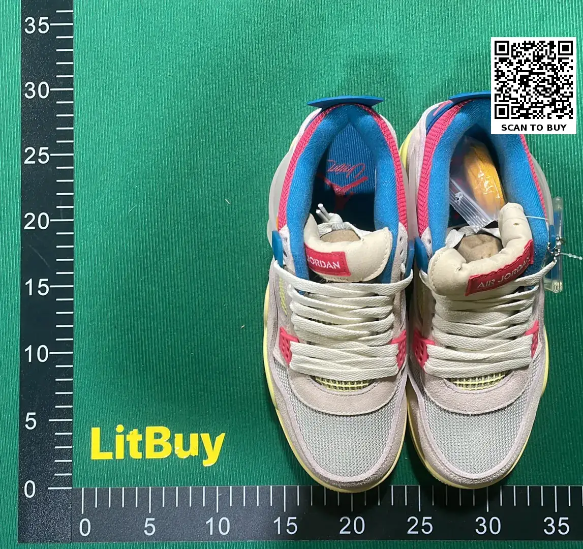 🔥1:1 batch Union x Jordan Air Jordan 4 4 retro sp"quava ice"  in the Best OopBuy Spreadsheet QC photos