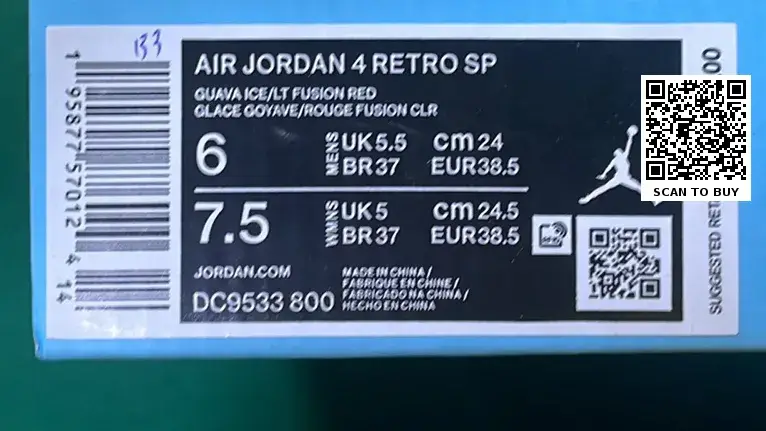 🔥1:1 batch Union x Jordan Air Jordan 4 4 retro sp"quava ice"  in the Best OopBuy Spreadsheet QC photos