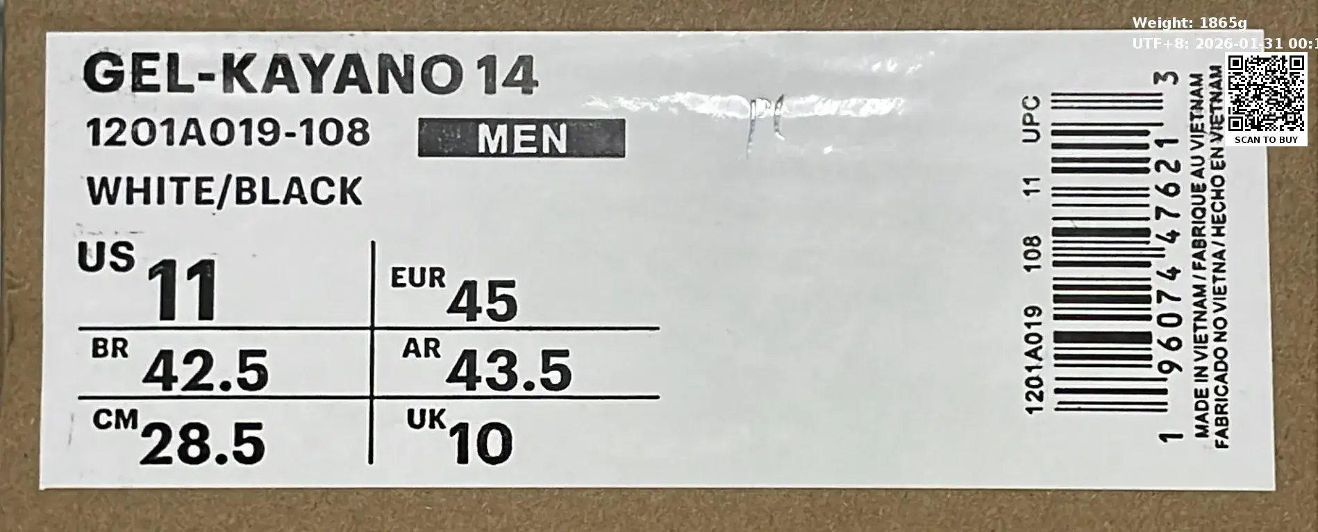 🔥1:1 batch ASICS GEL-KAYANO 14  in the Best OopBuy Spreadsheet QC photos