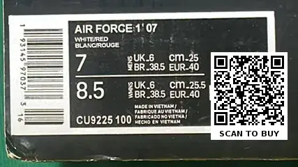 Nike Air Force 1 (20+)  in the Best OopBuy Spreadsheet QC photos